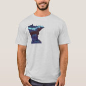 T-shirt Boundary Waters Canoe Loon Camping (Devant)