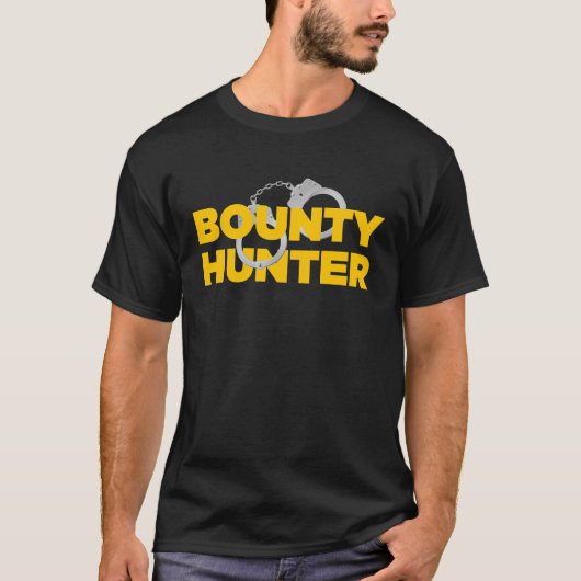 T-shirt Bounty Hunter for Fugitive Recovery Agents Bounty (Devant)