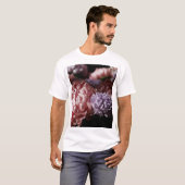 T-shirt Bouquet d'aster rose : éclairage baroque. (Devant entier)