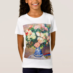 T-Shirt Bouquet de chrysanthèmes et un fan japonais