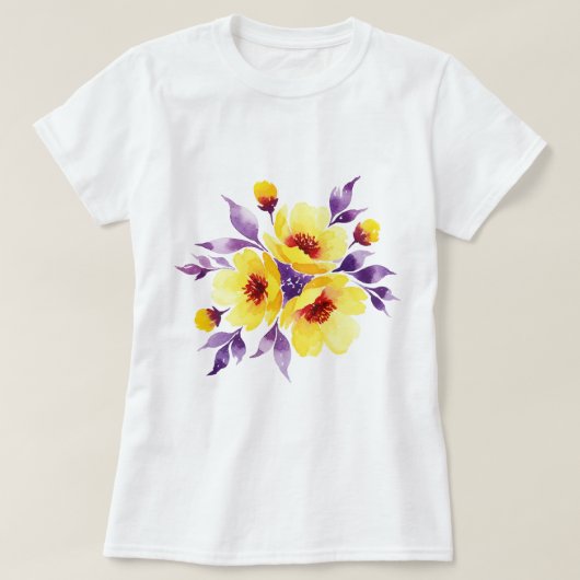 T-shirt Bouquet de fleurs (Design devant)