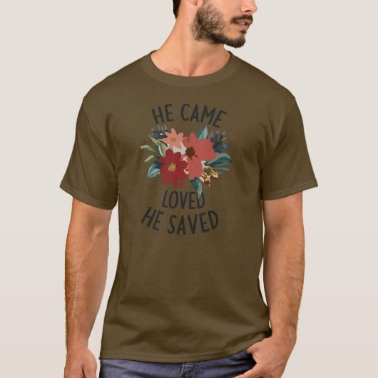 T-shirt Bouquet De Fleurs Avec Jésus Amour (Devant)