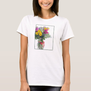 T-shirt Bouquet de fleurs coupées