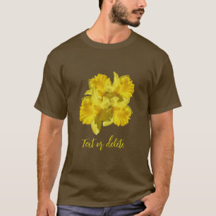 T-shirt Bouquet de fleurs de jonquilles jaunes personnalis