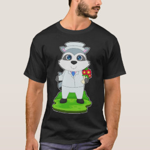 T-shirt Bouquet de fleurs de raton laveur Mariage
