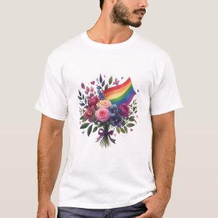 T-shirt Bouquet de fleurs LGBT