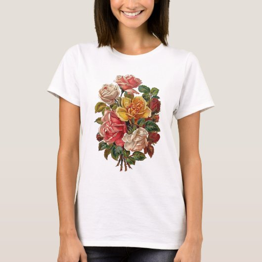 T-shirt Bouquet des roses (Devant)