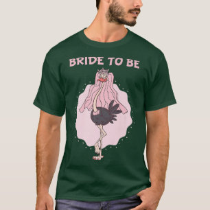 T-shirt Bouquet d'oiseaux de future mariée pour enterremen