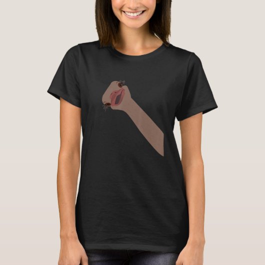 T-shirt Bouquet d'oiseaux Ému Long Cou Mignon (Devant)