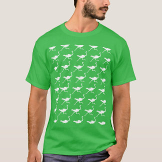 T-shirt Bouquet d'oiseaux en course vintage