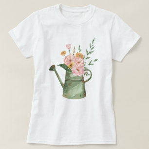T-shirt Bouquet floral aquarelle