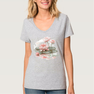 T-shirt Bouquet Personnel Étang de Lotus