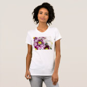 T-shirt Bouquet pourpre (Devant entier)