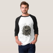 T-SHIRT BOUQUET SKULL SPLASH (Devant entier)
