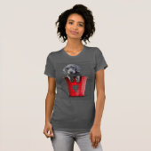 T-shirt Bouquets d'amour Chiot de Dachshund (Devant entier)