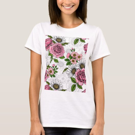 T-shirt Bouquets d'été (Devant)