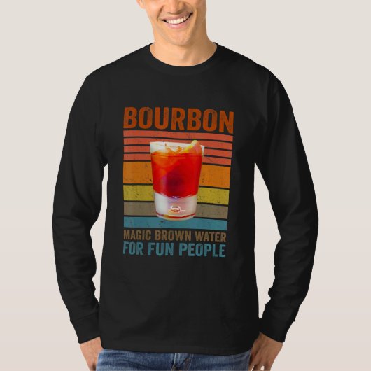 T-shirt Bourbon Definition Magic Brown Water For Fun Peopl (Devant)