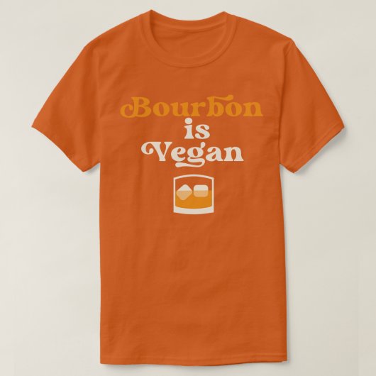 T-shirt Bourbon est Vegan Kentucky Drinker (Design devant)