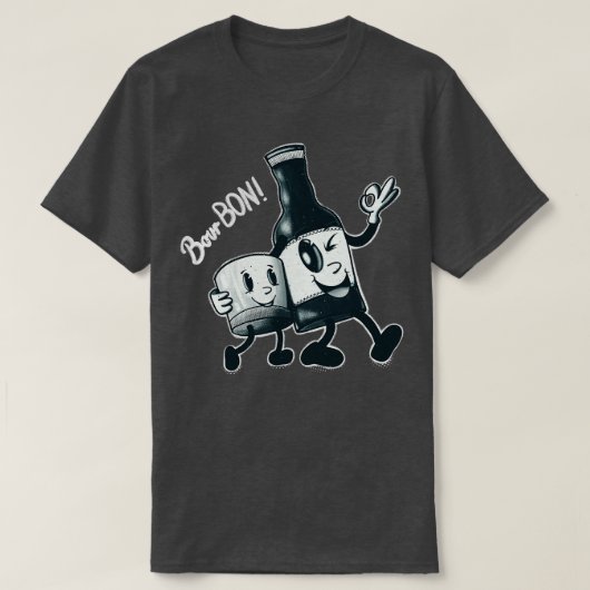 T-shirt BourBon Lover Fête en caoutchouc (Design devant)