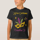 T-shirt Bourbon Street French Quarter New Orleans Mardi Gr (Devant)