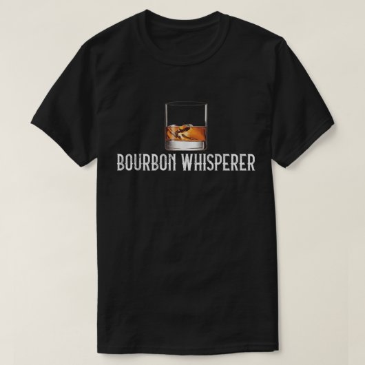 T-shirt Bourbon Whisperer Whiskey Lover Design (Design devant)