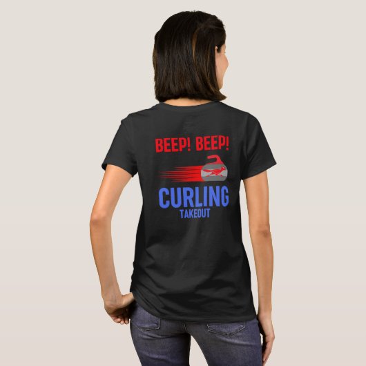 T-shirt Bourcez ! Bourcez ! Curling Takeout (Dos entier)