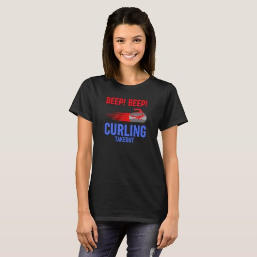 T-shirt Bourcez ! Bourcez ! Curling Takeout (Devant entier)