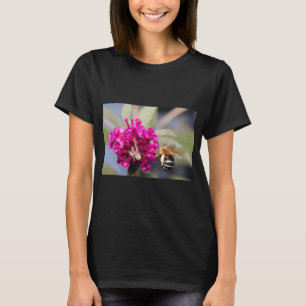 T-shirt Bourdon à bandes bleues