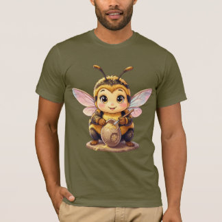 T-shirt Bourdon doré en danse fleurie.10