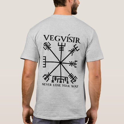 T-shirt Boussole de Vegvisir "Viking" (noir) (Dos)