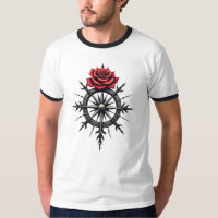 Boussole rose de mystique - Symbole de style tatou