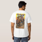 T-shirt Bout 250 de singe de Moab - F+B - Orange (Dos entier)