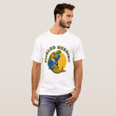 T-shirt Bouteille à bière potable de costume de poissons (Devant entier)