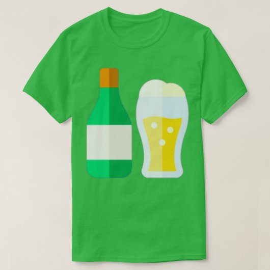 T-shirt Bouteille de bière (Design devant)