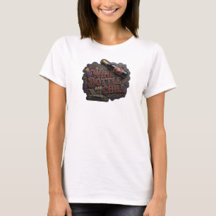 T-shirt Bouteille de vin ICONIQUE OR ET CHILL Impression
