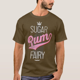 T-shirt Bouteille veloutée de rhum de Noël tendance Silhou