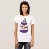 T-shirt Bouteille Violette De Poison (Devant entier)