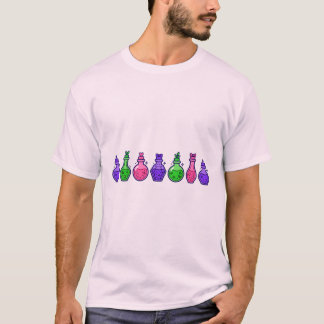 T-shirt Bouteilles de potion Pastel Goth Art de rangée sor