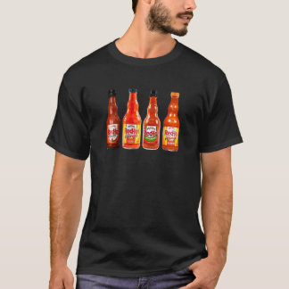 T-shirt Bouteilles de Sauce Piquante Drôles de Frank's Red
