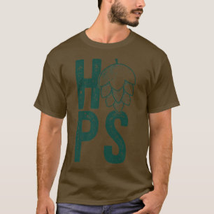T-shirt BOUTEILLES FLEURS Artisanat Hops de bière Mème à b