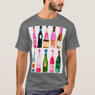 T-shirt Bouteilles Motif peinture 3