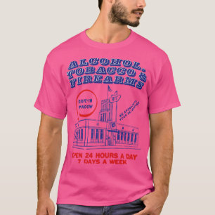 T-shirt Boutique d'armes à feu pour tabac à alcool