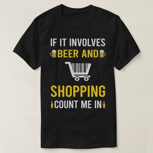 T-shirt Boutique De Bières Et Commerces (Design devant)
