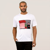 T-shirt Boutique Storefront Red Black Topiary Open (Devant entier)