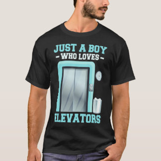 T-shirt Bouton d'ascenseur pour amoureux d'ascenseurs
