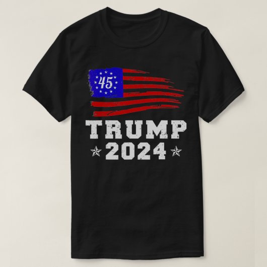 T-shirt Bouton de campagne rétro Trump 2024 Re Elect Presi (Design devant)