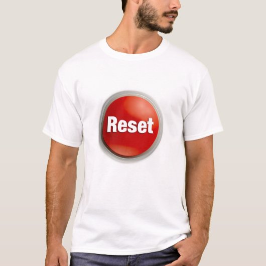 T-shirt Bouton de réinitialisation (Devant)