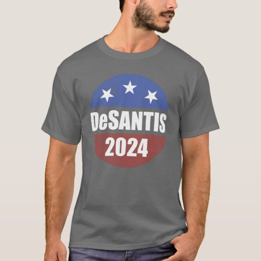 T-shirt Bouton d'élection de Desantis 2024 Faire de l'Amér (Devant)