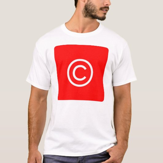 T-shirt Bouton d'IOS de Copyright (Devant)
