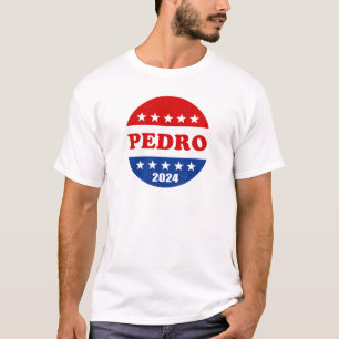 T-shirt Bouton électoral de Pedro Voter pour les électio